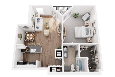 3D floor plan the andrews